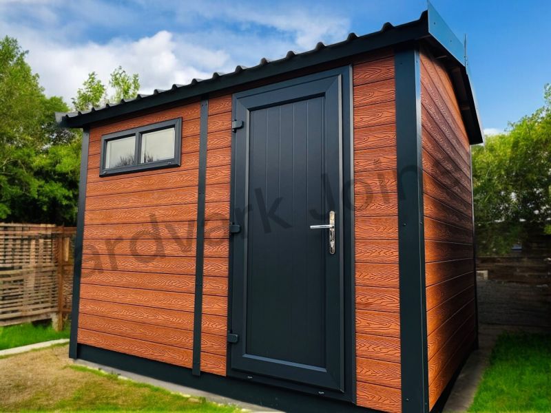 Endura Composite Kendal Composite shed, composite garden room, composite summerhouse, endura range, insulated composite office, plastic office, plastic summerhouse 