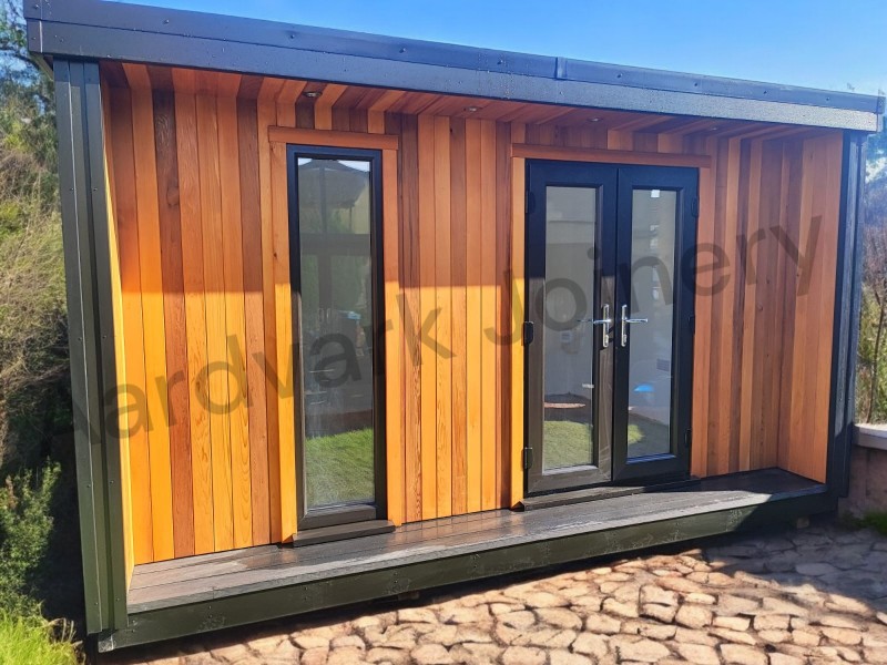 Metal clad garden room, cedar garden room, ho