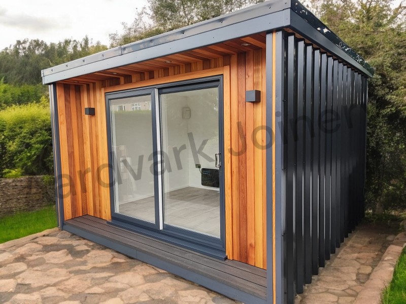 Metal clad garden room, cedar garden room, ho