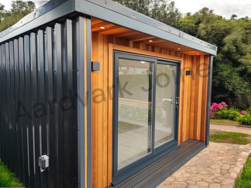 Metal clad garden room, cedar garden room, ho